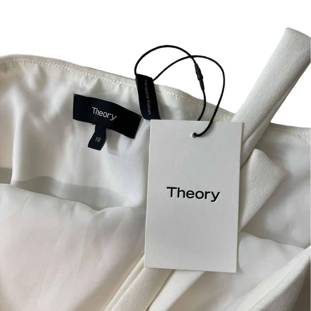 THEORY Nayline Elevate Crepe Halter Dress NWT Size 10 - Picture 11 of 12